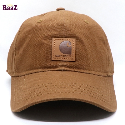 Picture of Carhartt Brown Brand Leather Logo Export Quality Baseball Cap