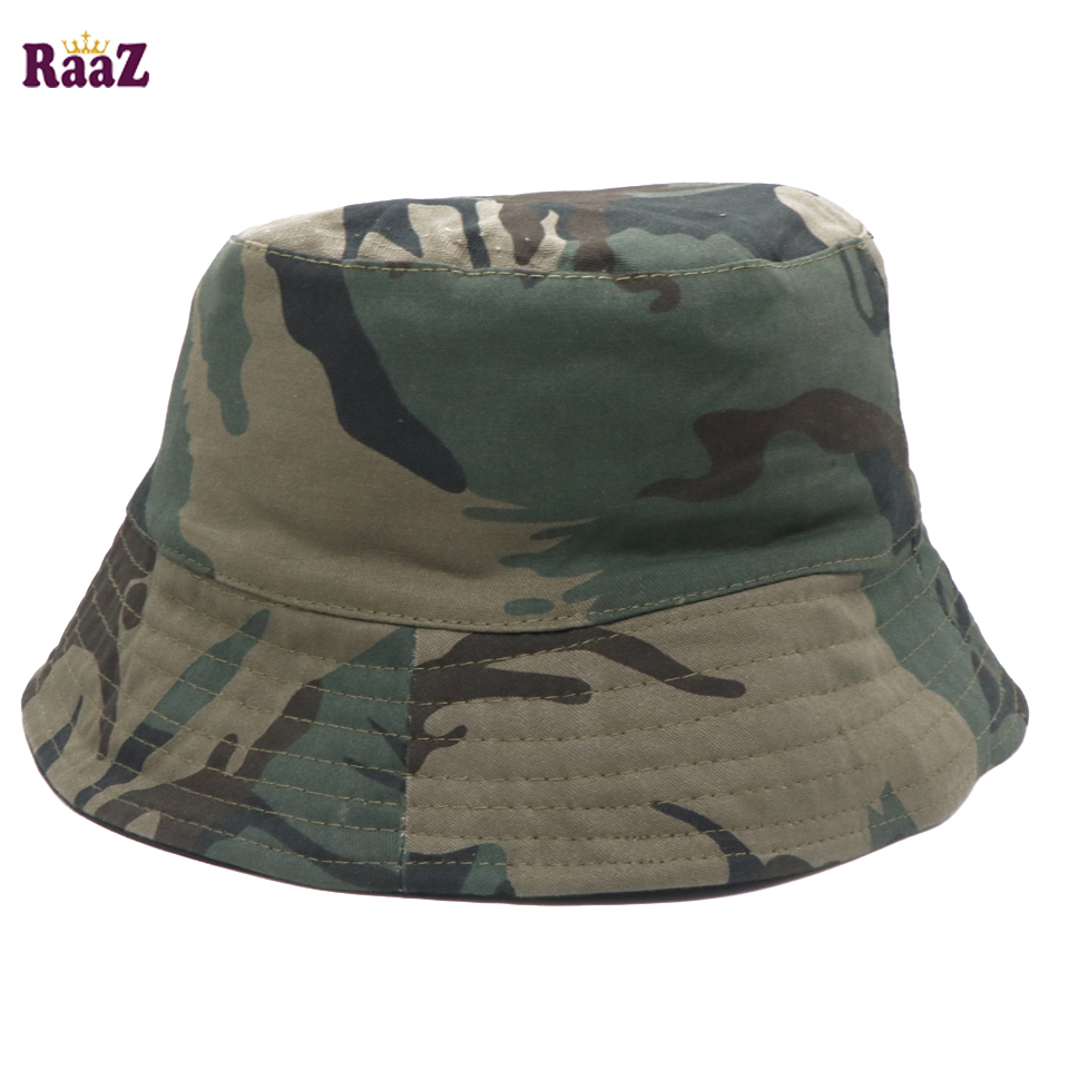 Picture of Green Camo Print Jungle Wide Brim Hat