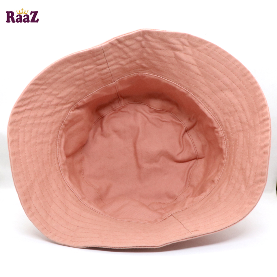 Picture of Soft Pink Anime Logo Printed Wide Brim Hat