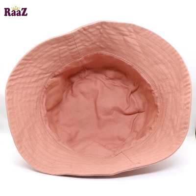 Picture of Soft Pink Anime Logo Printed Wide Brim Hat