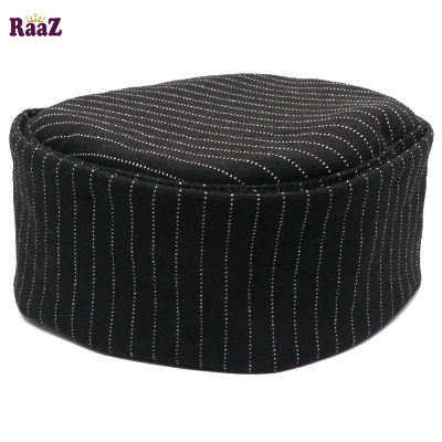 Picture of Black Stripe High GSM Full Elastic Ramadan Prayer Tupi