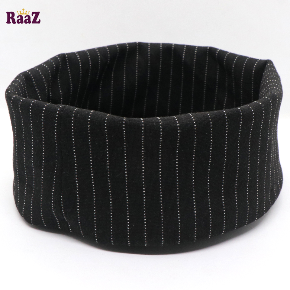 Picture of Black Stripe High GSM Full Elastic Ramadan Prayer Tupi