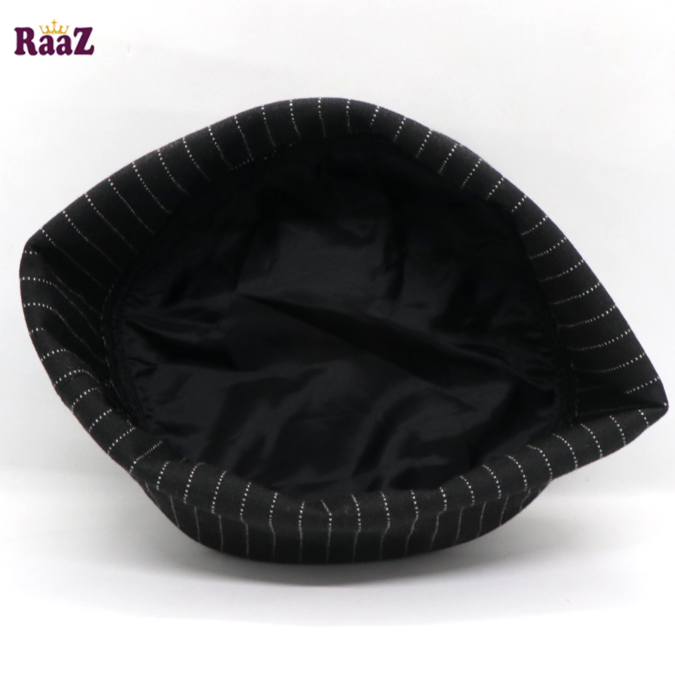 Picture of Black Stripe High GSM Full Elastic Ramadan Prayer Tupi