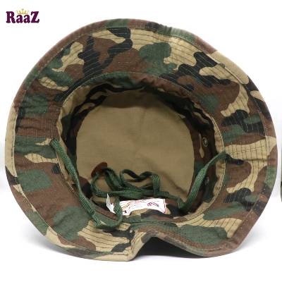Picture of Camo Parachute Fabric With Adjustable Lace Wide Brim Hat