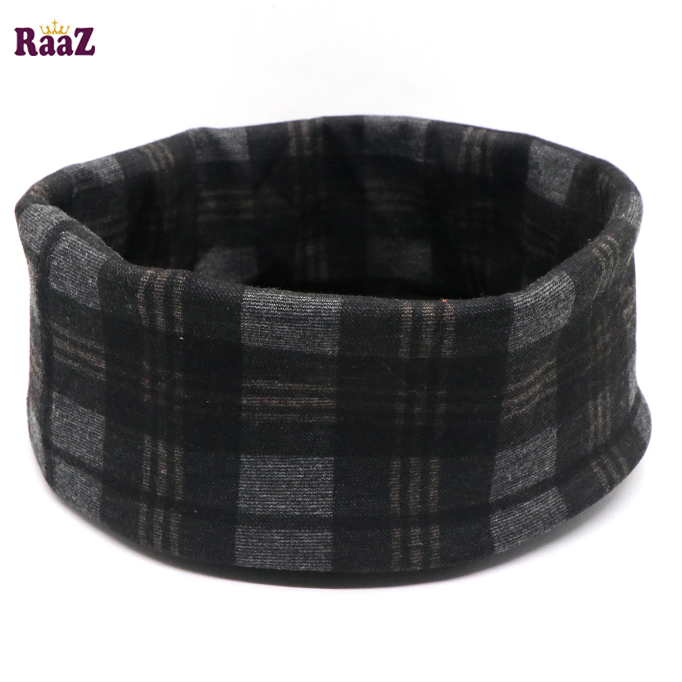 Picture of Silver Black Check High GSM Full Elastic Ramadan Prayer Tupi