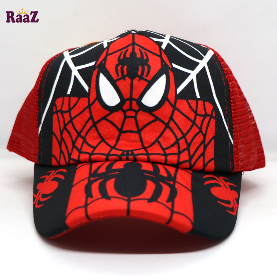 Picture of Spiderman Black Red Foam Net Baseball Kids Cap