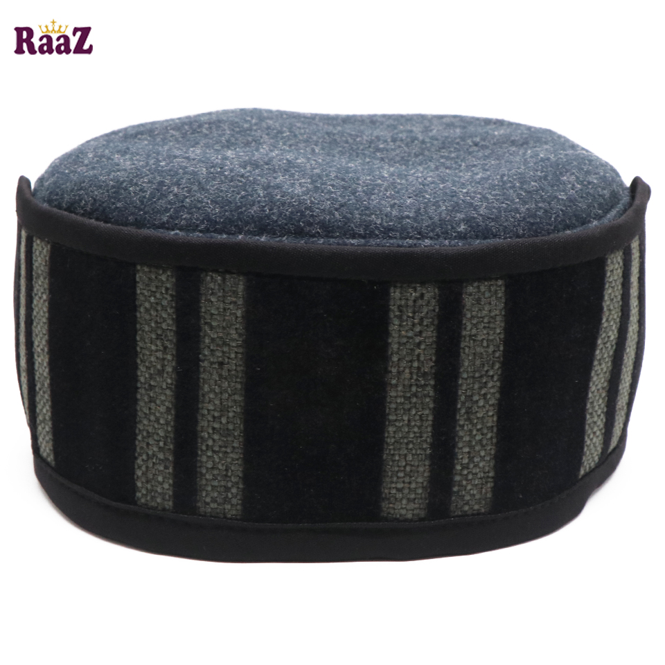 Picture of Mix Blue Black Stripe Salman Shah Tupi