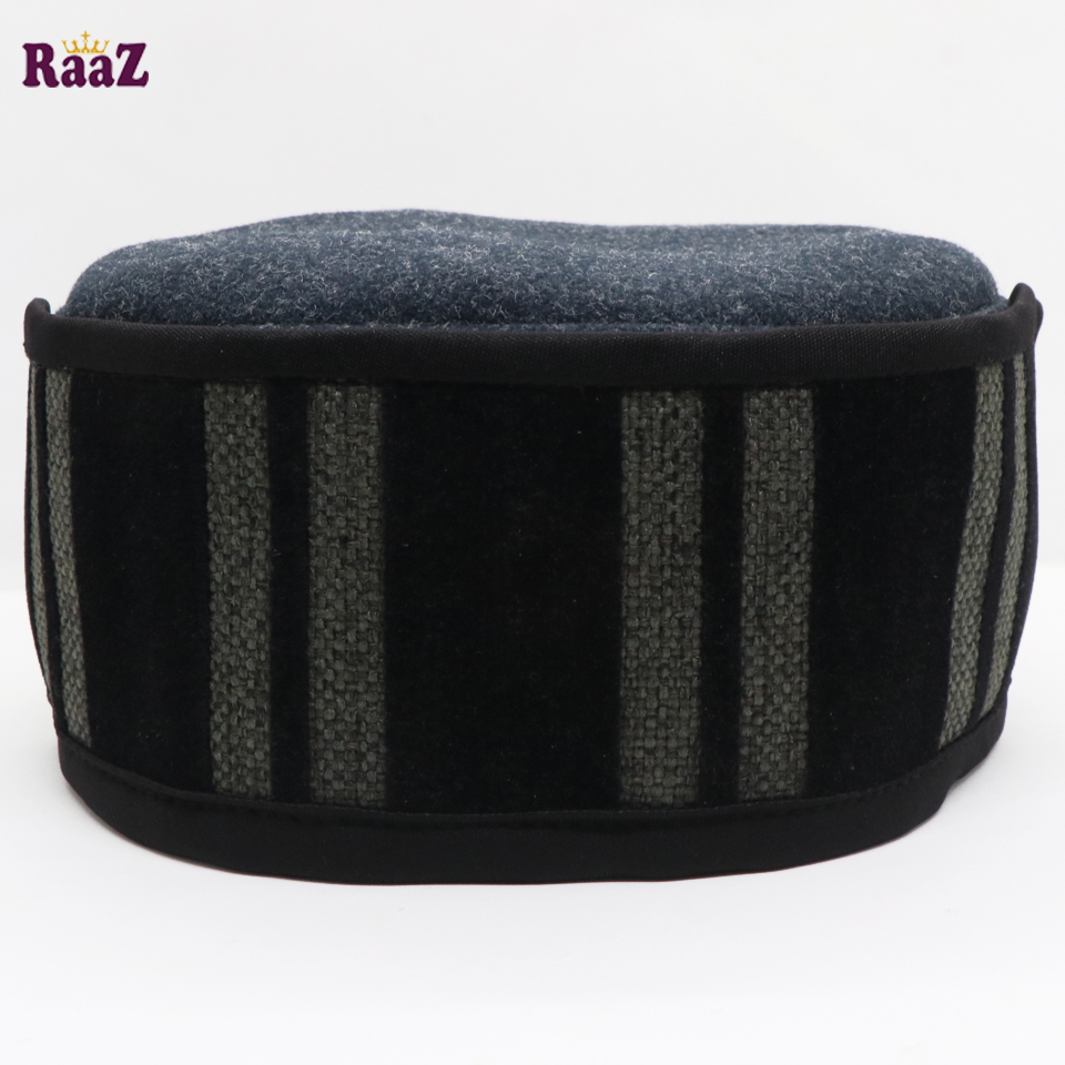 Picture of Mix Blue Black Stripe Salman Shah Tupi