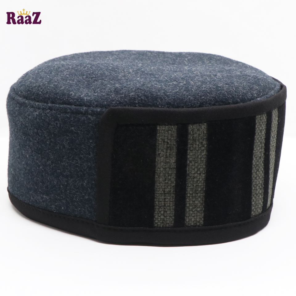 Picture of Mix Blue Black Stripe Salman Shah Tupi