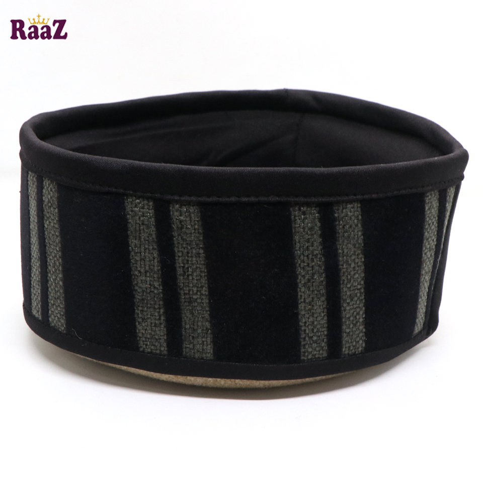 Picture of Brown Black Stripe Fashion Salman Shah Tupi (Free Size)
