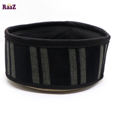 Picture of Brown Black Stripe Fashion Salman Shah Tupi (Free Size)