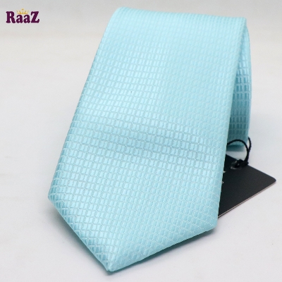 Picture of Aqua Small Rectangle Premium Necktie For Men