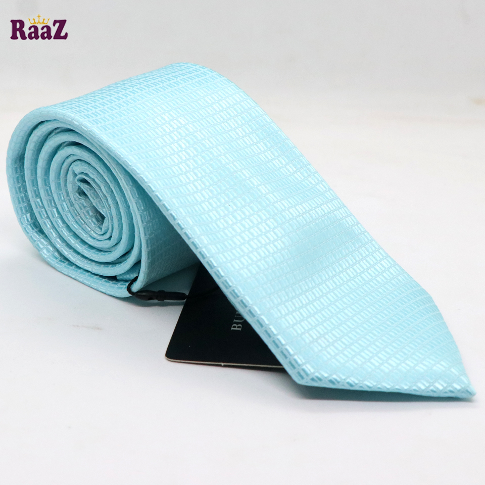 Picture of Aqua Small Rectangle Premium Necktie For Men