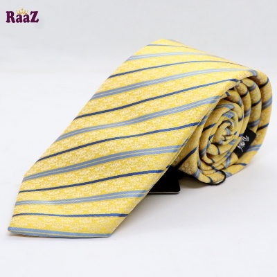 Picture of Premium Yellow Blue Stripe Necktie For Men
