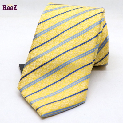 Picture of Premium Yellow Blue Stripe Necktie For Men