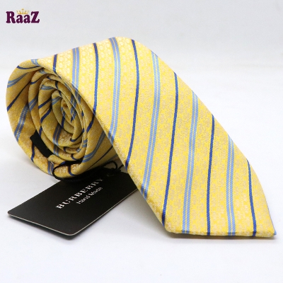 Picture of Premium Yellow Blue Stripe Necktie For Men