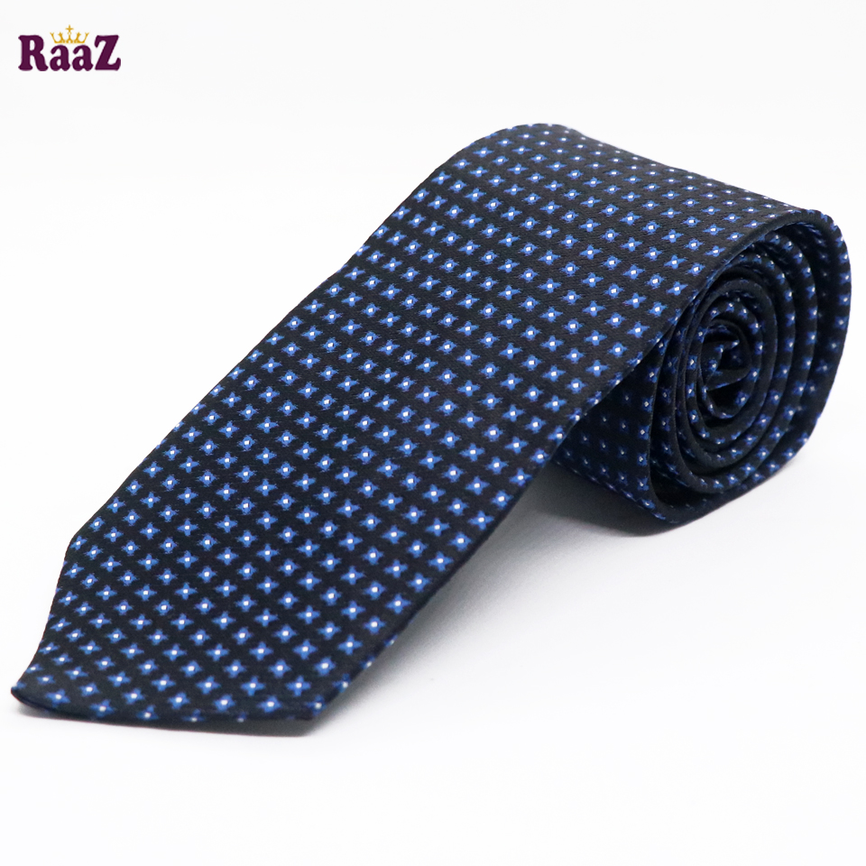 Picture of Black Blue Dot Tie For Men