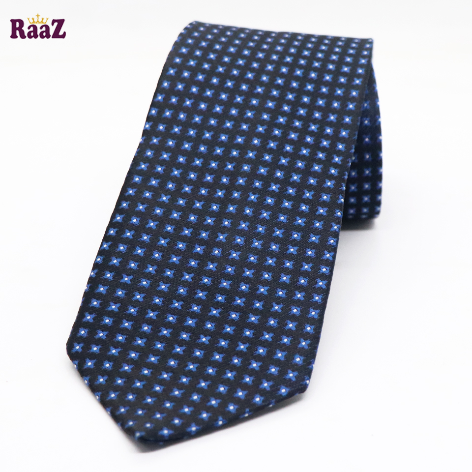 Picture of Black Blue Dot Tie For Men
