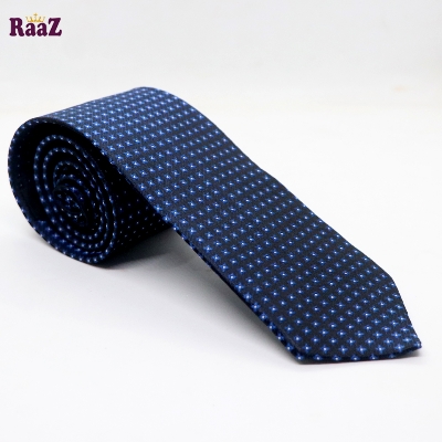 Picture of Black Blue Dot Tie For Men