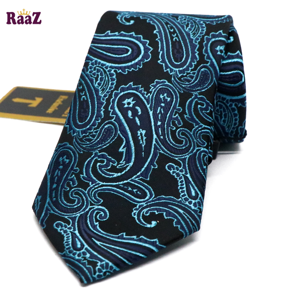 Picture of Black Green Flower Design Necktie For Men