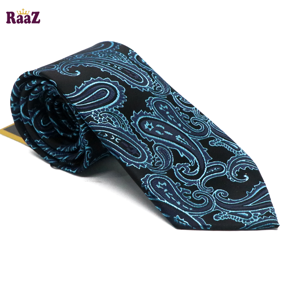 Picture of Black Green Flower Design Necktie For Men