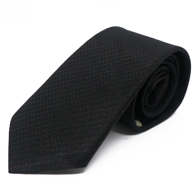 Picture of Black Small Square Necktie For Men
