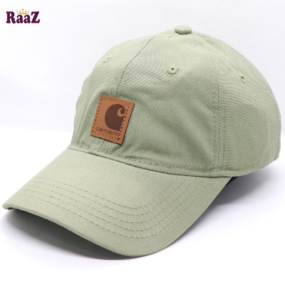 Picture of Light Green Brand Leather Logo Export Quality Baseball Cap