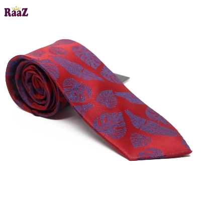 Picture of Maroon Regal Heritage Patterned Weave Classic Tie For Men
