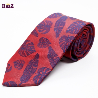 Picture of Maroon Regal Heritage Patterned Weave Classic Tie For Men