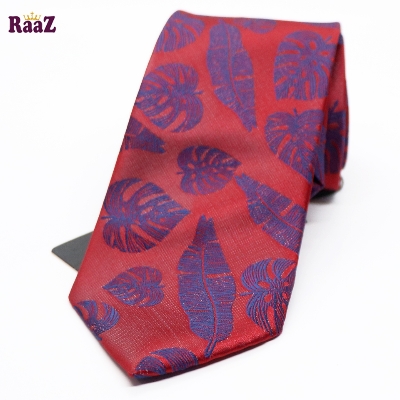 Picture of Maroon Regal Heritage Patterned Weave Classic Tie For Men