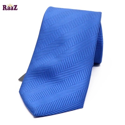 Picture of Blue Regal Heritage Patterned Weave Classic Tie For Men