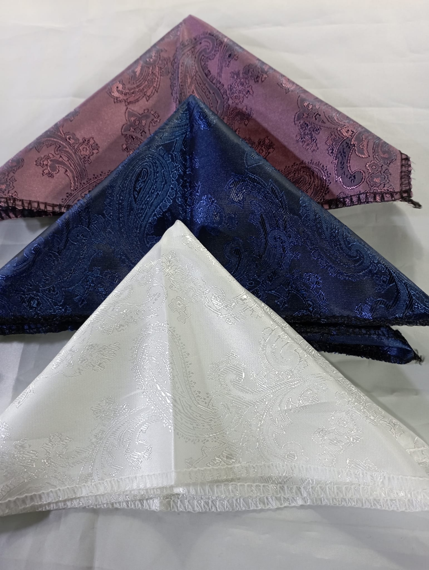 Picture of 3Pc Floral Design Pocket Square Set For Men