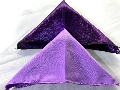 Picture of 2Pc Men's Pocket Square Set Solid Color Handkerchief Handkerchief Square Polyester Fabric Pocket Squares for Men