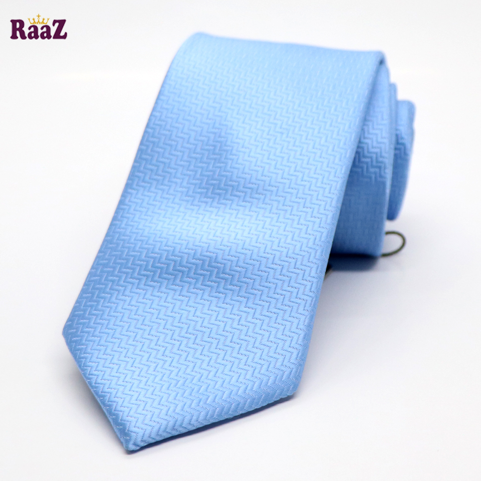 Picture of Sky Blue Regal Heritage Patterned Weave Classic Tie For Men