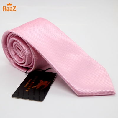 Picture of Pink Micro Square Dot Precision Textured Tie For Men