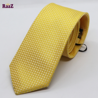Picture of Yellow Handmade Men's Necktie For Mal Tie For Men