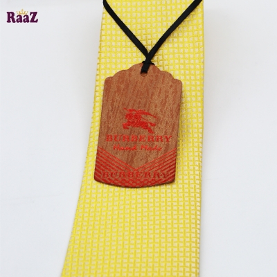 Picture of Yellow Handmade Men's Necktie For Mal Tie For Men