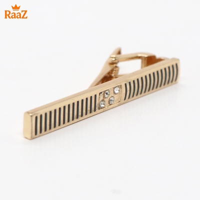 Picture of Golden Stone Shape Stainless Steel Tie Clip For Men