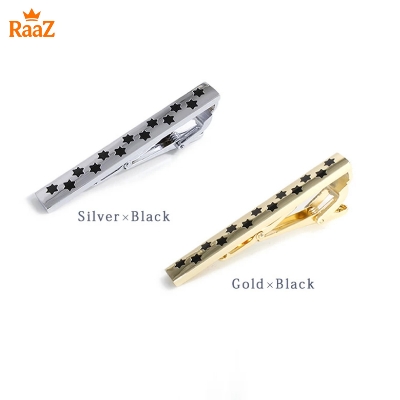Picture of Star Shape Shiny Finish, Supreme Function Tie Clip For Men