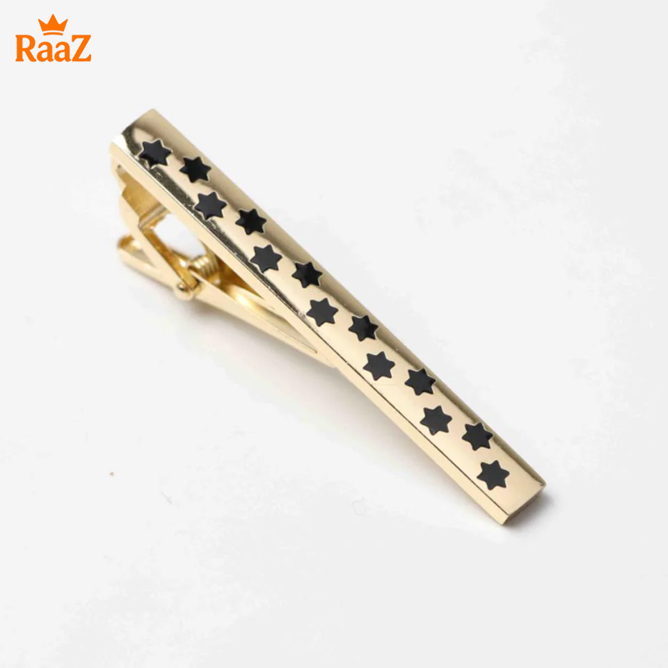 Picture of Star Shape Shiny Finish, Supreme Function Tie Clip For Men