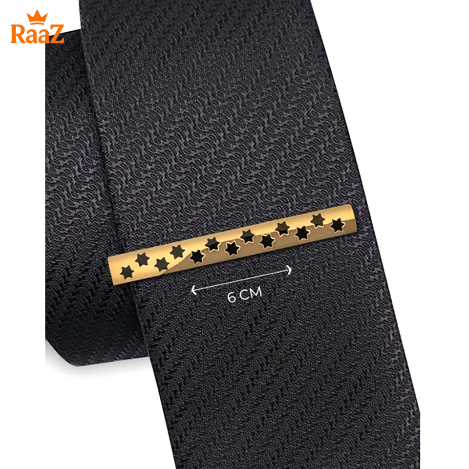 Picture of Star Shape Shiny Finish, Supreme Function Tie Clip For Men