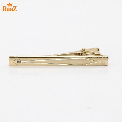 Picture of Golden Stone & Stripe Hybrid Tie Clip for Men