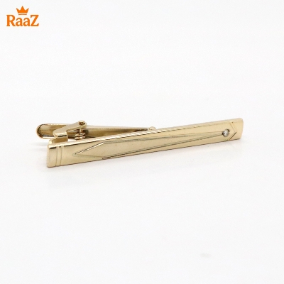 Picture of Golden Stone & Stripe Hybrid Tie Clip for Men