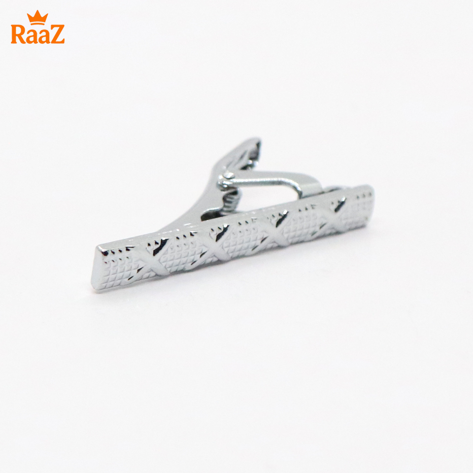 Picture of Silver Cross Design Stainless Steel Tie Clip for Men
