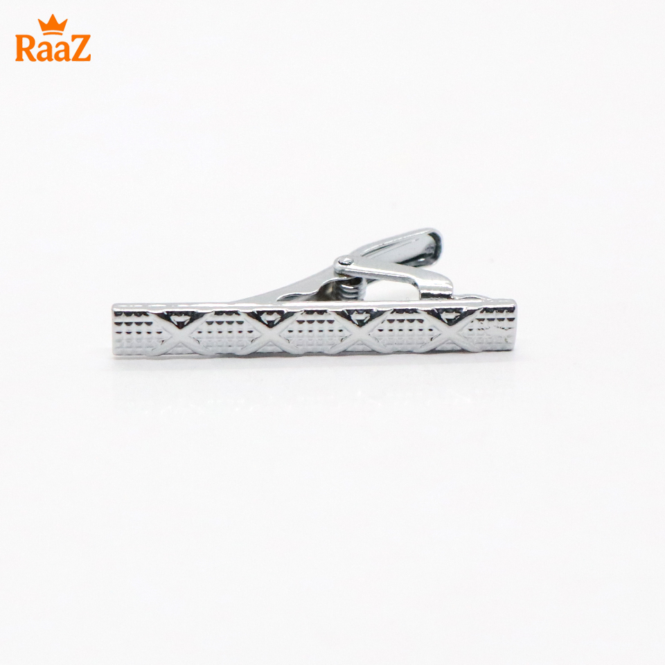 Picture of Silver Cross Design Stainless Steel Tie Clip for Men