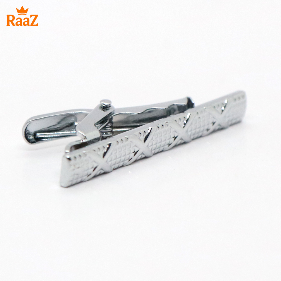 Picture of Silver Cross Design Stainless Steel Tie Clip for Men
