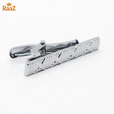 Picture of Silver Cross Design Stainless Steel Tie Clip for Men