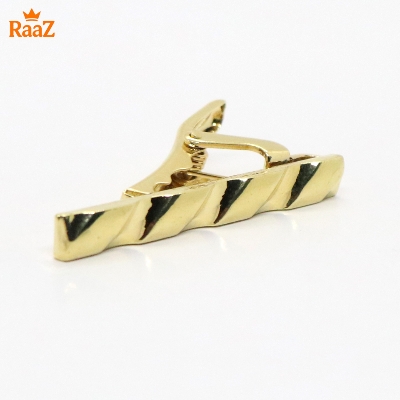Picture of Golden Vintage Style Stainless Steel Tie Clip For Men