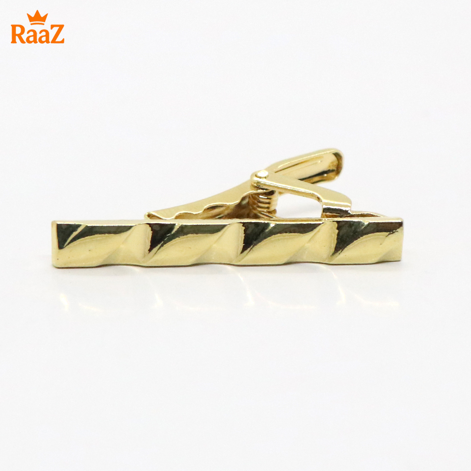 Picture of Golden Vintage Style Stainless Steel Tie Clip For Men