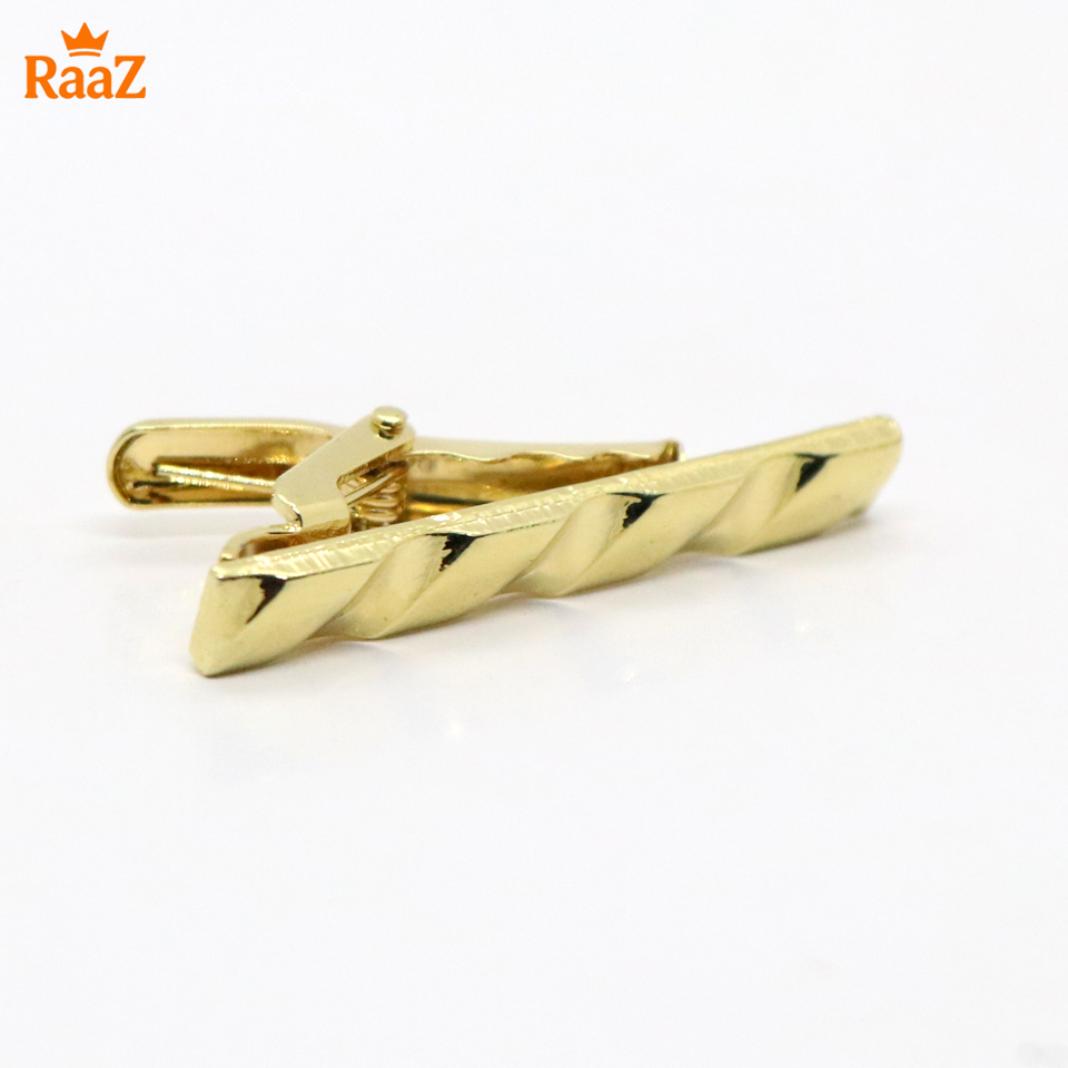 Picture of Golden Vintage Style Stainless Steel Tie Clip For Men